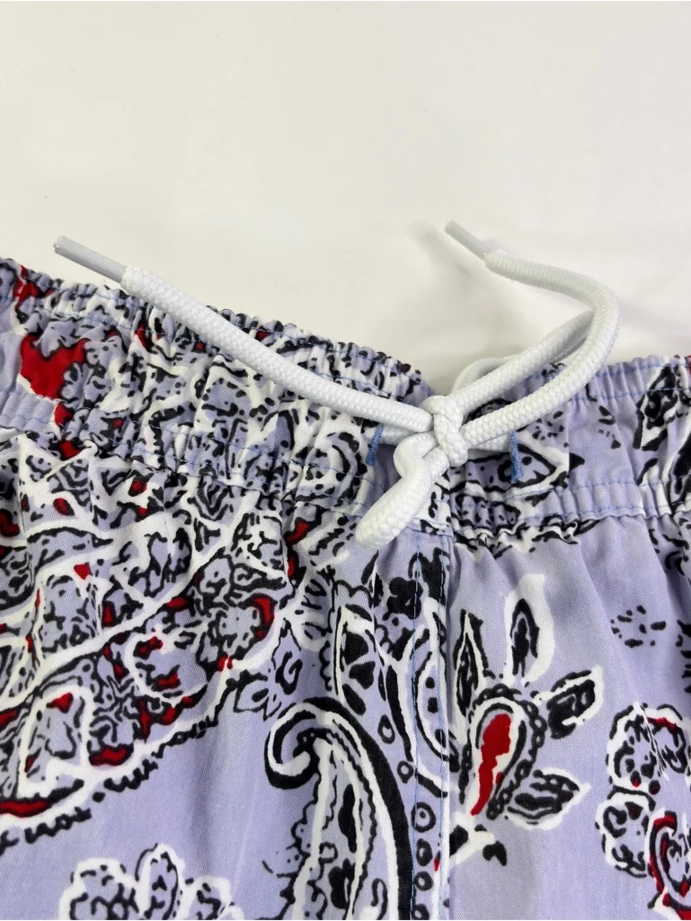 Brooks Brothers 346 Men’s Swim Trunks XL Blue Paisley Drawstring Pockets Preppy‎